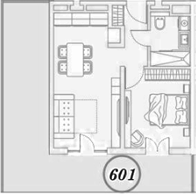 2-комн., 67.9 м², 6/7 этаж, ЖК «ГК Сан Гарден Хотел&СПА»