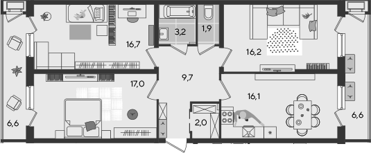 Продается 4-комн. квартира, 82.8 м²