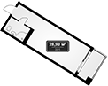 Студия, 28.9 м², 10/11 этаж, ЖК «Гостиничный комплекс GRAND Marine Garden 5»