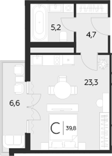 Студия LeePrime Residences Polyana Sochi