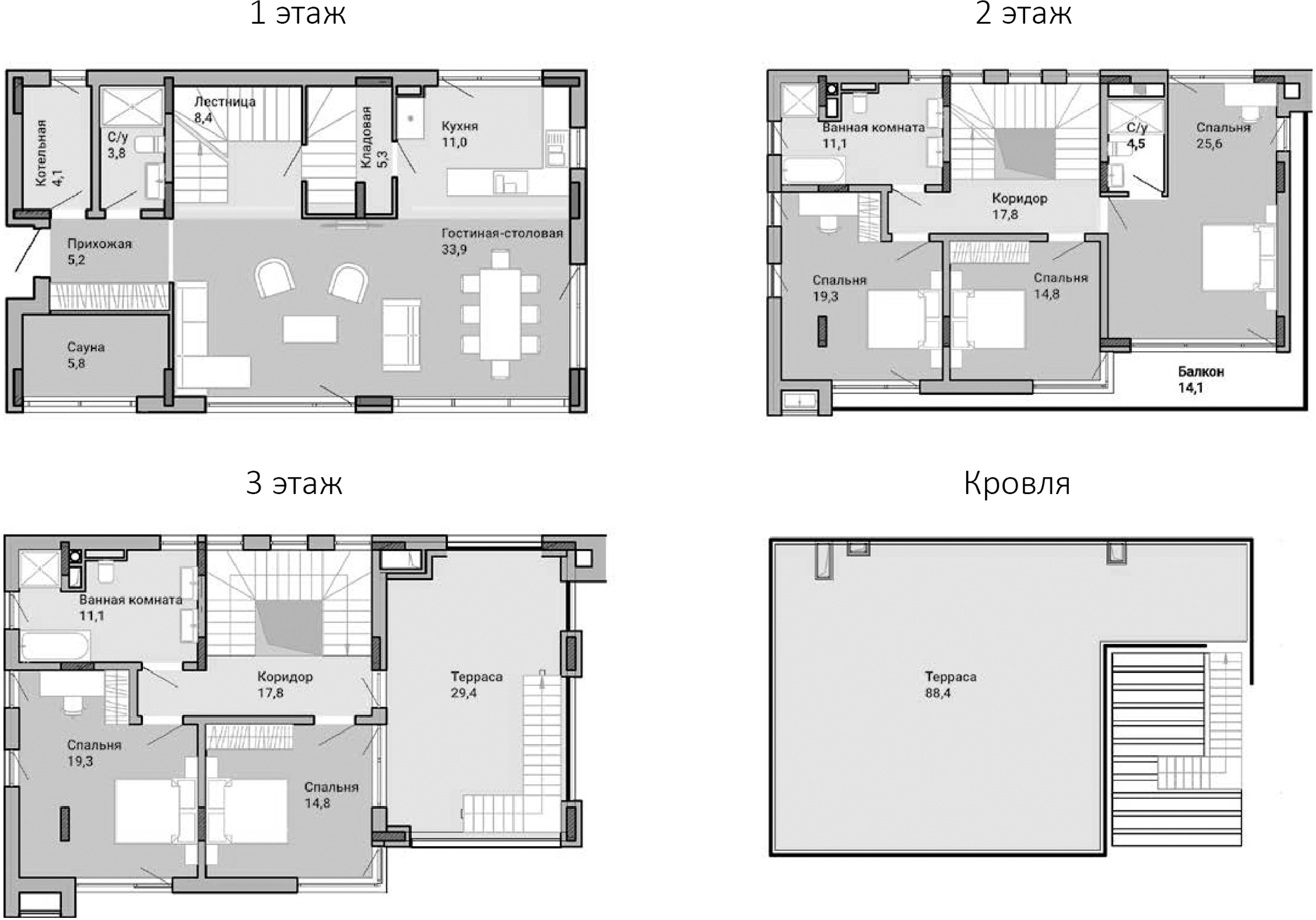 Коттедж в «Коттеджный поселок Residence»