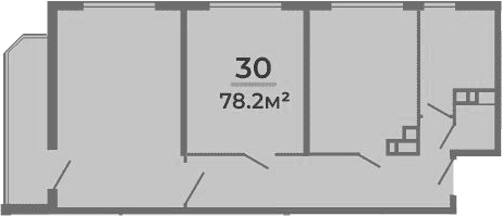 Объект, 71.5 м², 6/9 этаж, ЖК «Мореин»