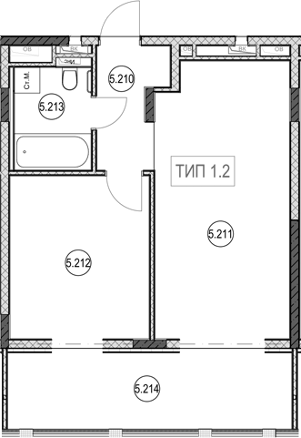 Продается 2-комн. квартира, 41.2 м²