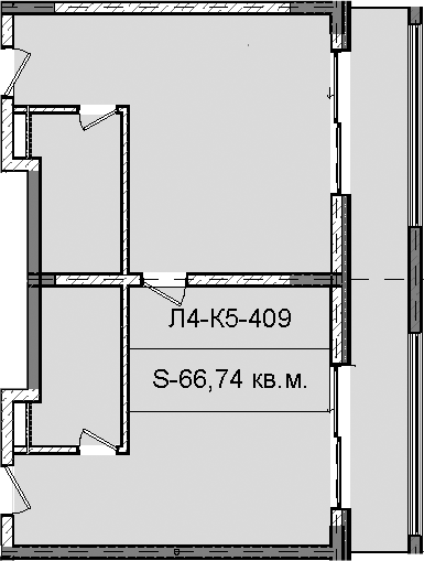 Объект, 66.74 м², 4/6 этаж, ЖК «Гостиничный комплекс Royal Beach Sochi»