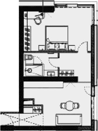 Объект, 55.3 м², 4/6 этаж, ЖК «Многофункциональный комплекс ПАРК»