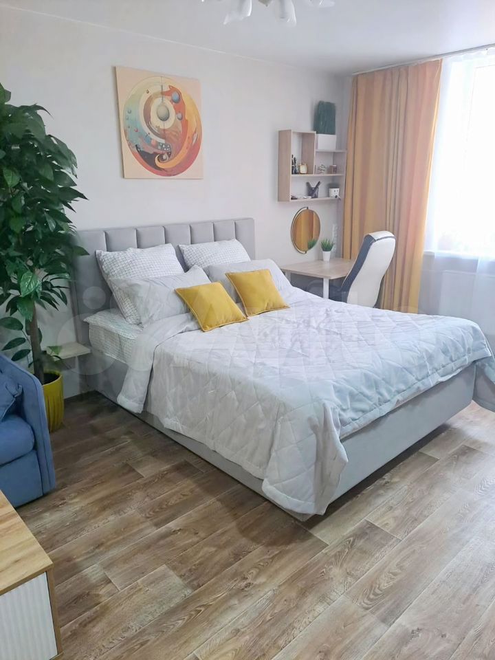 1-комн., 41.4 м², 7/16 этаж, мкр-н 9-й километр, ул. Циолковского, 3 — фото 2
