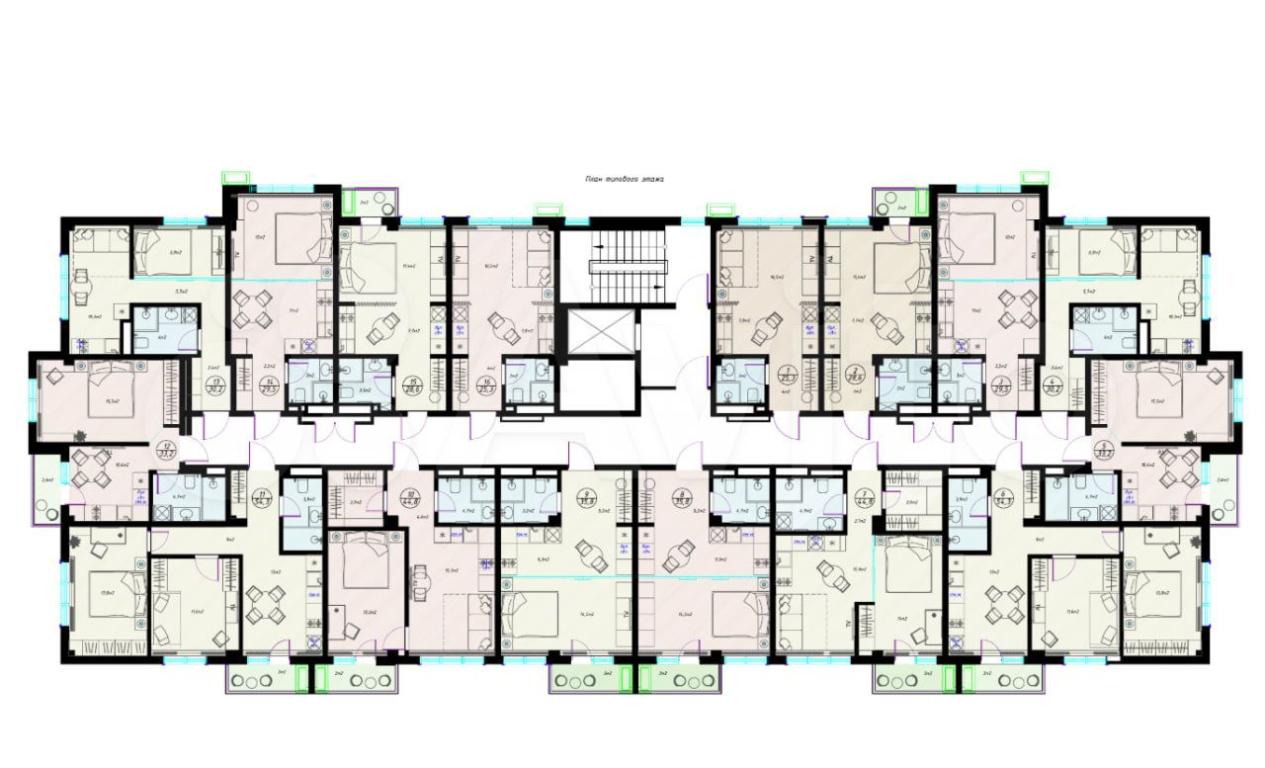 1-комн., 29.5 м², 6/7 этаж, ЖК «Оливия» — фото 2