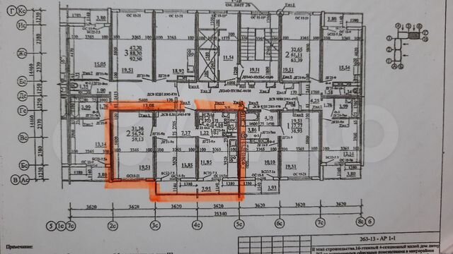 2-комн., 59 м², 8/16 этаж, г Новороссийск, ул Бориса Пупко, д 8