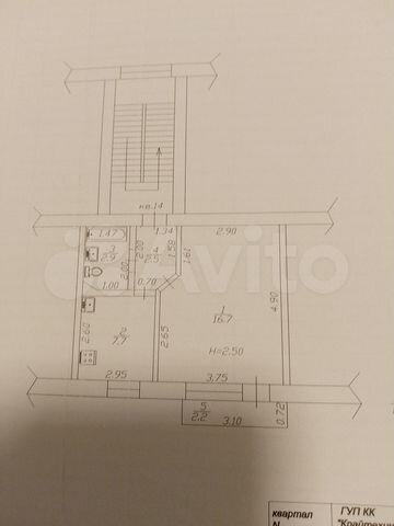 1-комн., 29.9 м², 2/3 этаж, Анапский р-н, село Цибанобалка, ул Садовая, д 43