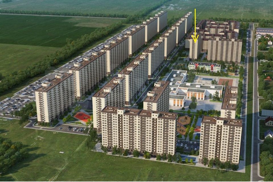 1-комн., 24.2 м², 9/17 этаж, ул. Лётчика Позднякова, 2к13