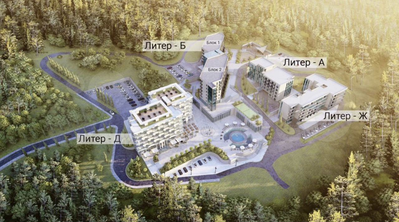 1-комн., 31.4 м², 3/5 этаж, АК LОО RЕSORТ & SPА