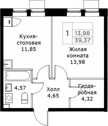 1-комн. КИТ