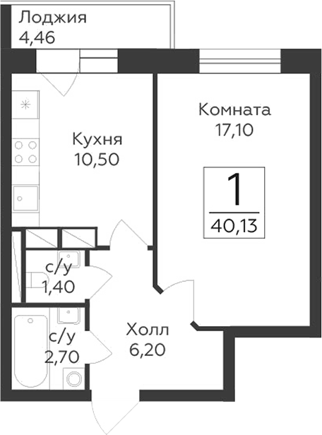 1-комн. Малаховский