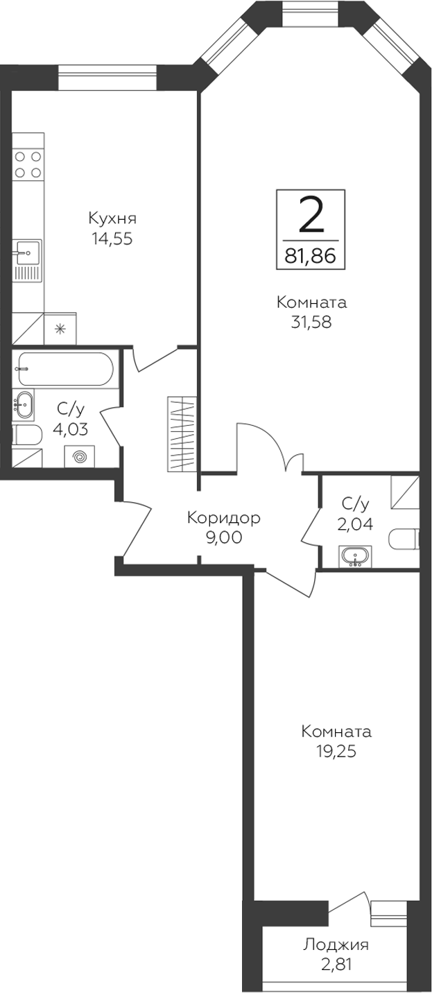 2-комн. Пахра Сити