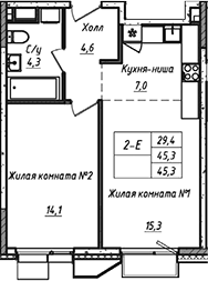 2-комн. УНО.Соколиная гора