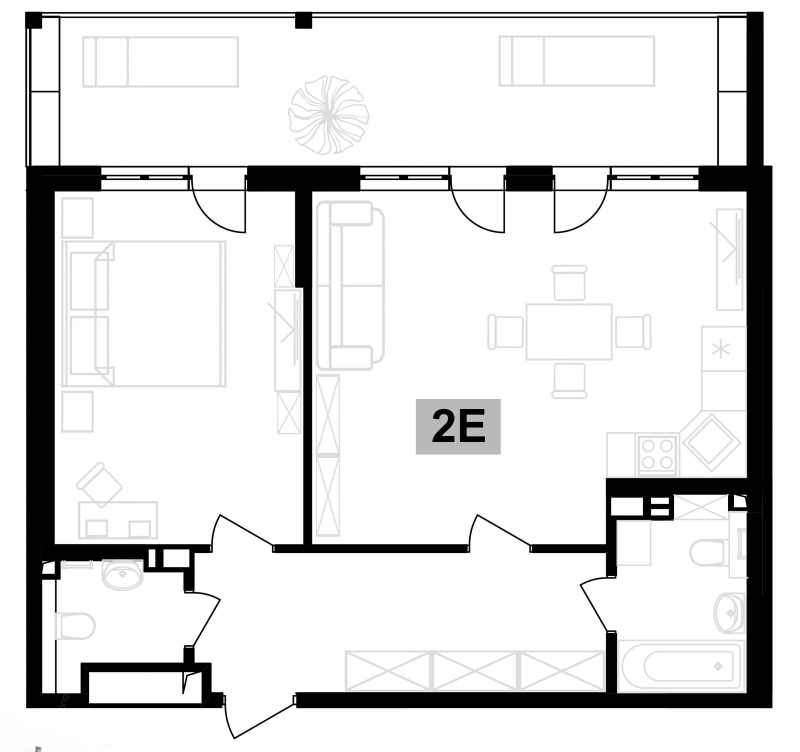 2-комн. квартира, 59.7 м² в ЖК Клубная резиденция Европа — фото 2