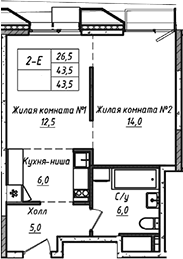 2-комн. УНО.Соколиная гора