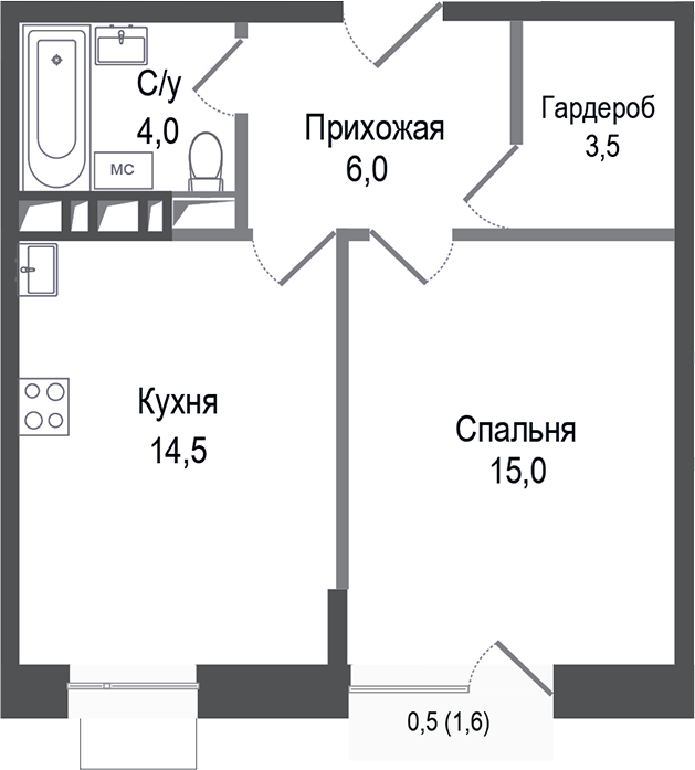 1-комн. Киноквартал
