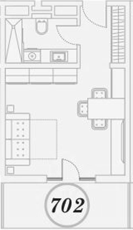 Студия квартира, 31.5 м² в ЖК ГК Сан Гарден Хотел&СПА — фото 2