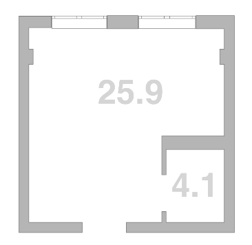 Квартира квартира, 30 м² в ЖК Жемчужина Мысхако — фото 2