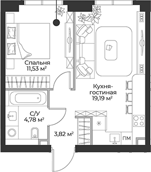 2-комн. Гранд Фили