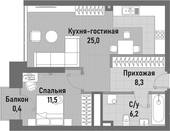2-комн. Ренессанс