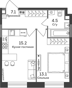2-комн. ЭРА