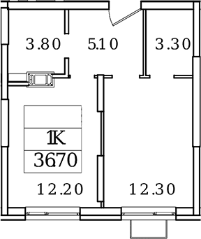 1-комн., 36.7 м², 15/20 этаж, ЖК «Видный Берег 2.0»