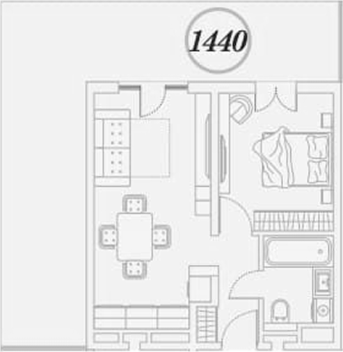 Студия, 71.9 м², 1/5 этаж, ЖК «ГК Сан Гарден Хотел&СПА»