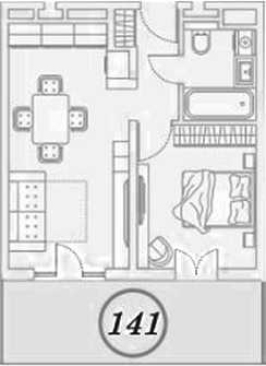 2-комн. квартира, 41.2 м² в ЖК ГК Сан Гарден Хотел&СПА — фото 2