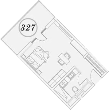 Студия квартира, 30.8 м² в ЖК ГК Сан Гарден Хотел&СПА — фото 2