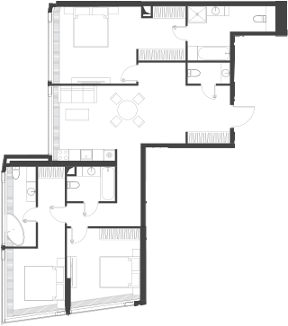 Студия, 118.12 м², 26/85 этаж, ЖК «Дом Дау»