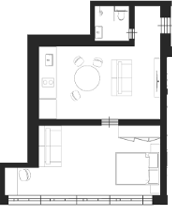 2-комн., 49 м², 2/15 этаж, ЖК «Alean Family VOLNA»