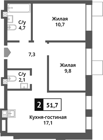3-комн. Никольский квартал Отрада