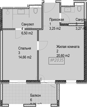 2-комн. квартира, 48.3 м² в ЖК Гостиничный комплекс Николай 1 — фото 2