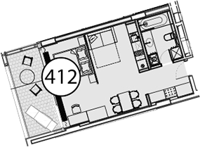 Студия, 54.9 м², 6/9 этаж, ЖК «Гостиничный комплекс Поляна Пик»