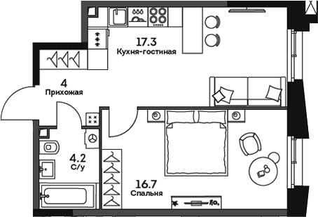 2-комн. ТВЕЛВ