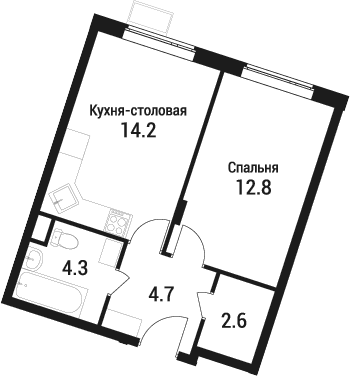 1-комн. Дом в Малаховке