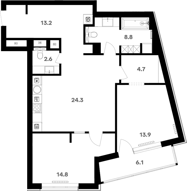 Свободная планировка RIVER HOUSE Щелково