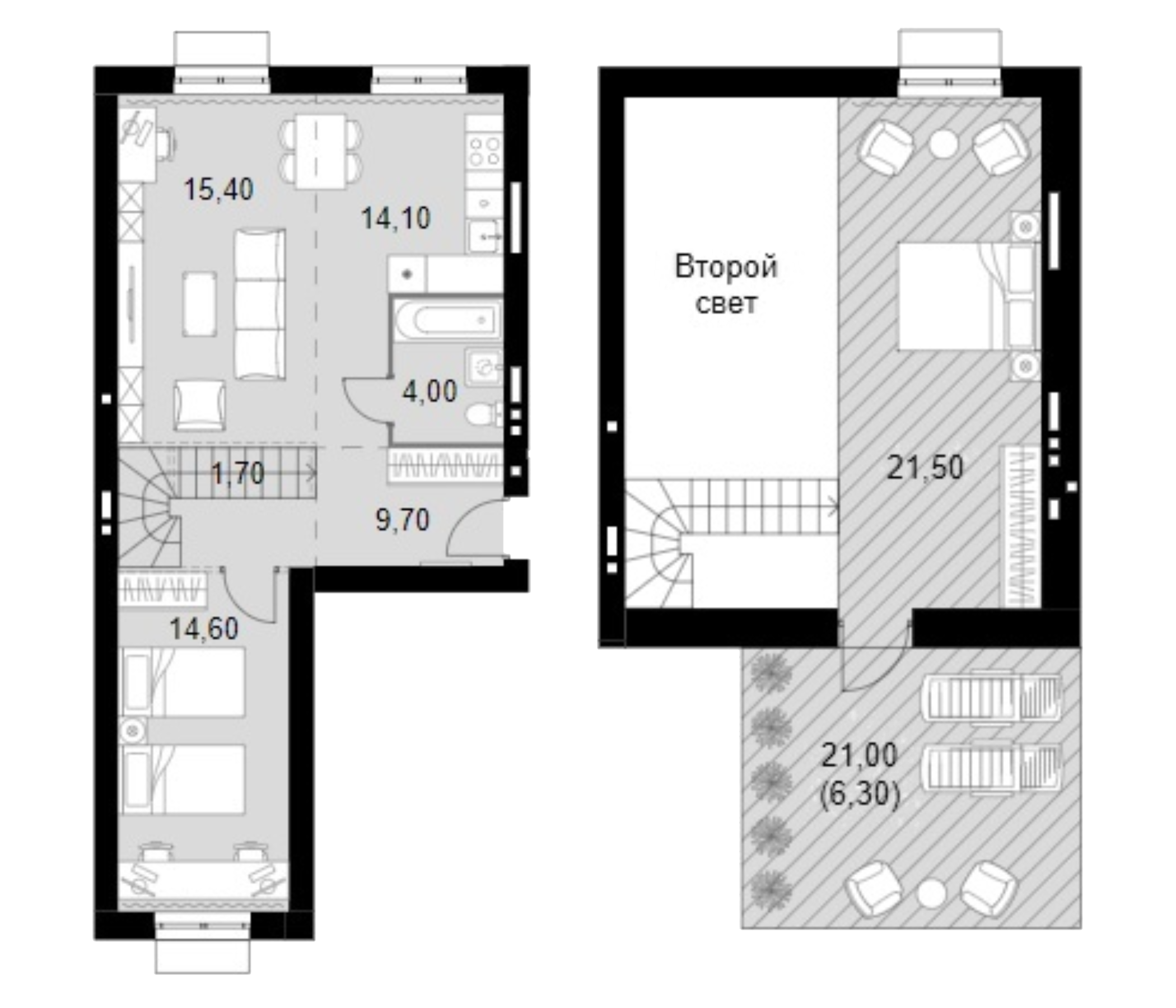 3-комн., 81 м², 5/6 этаж, ЖК «Апрелевка Клаб»