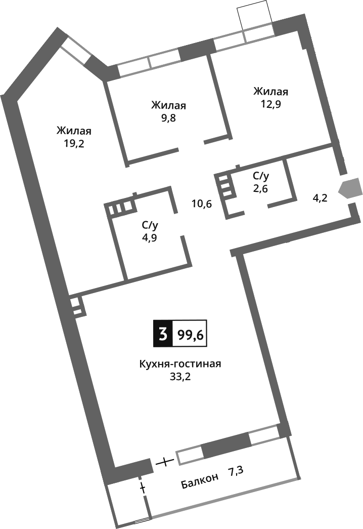 4-комн. Отрада на реке
