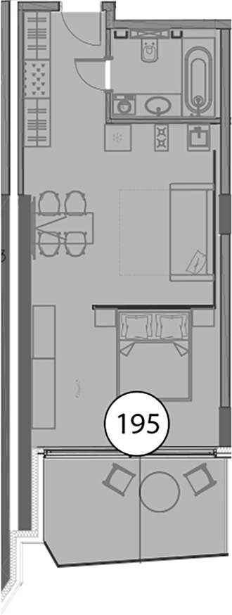 Студия, 51.7 м², 8/9 этаж, ЖК «Гостиничный комплекс Поляна Пик»