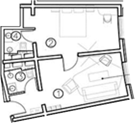 2-комн. квартира, 38.1 м² в ЖК ГК Livingston Grand Resort&Spa — фото 2