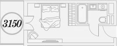 Студия, 26.2 м², 3/9 этаж, ЖК «ГК Сан Гарден Хотел&СПА»