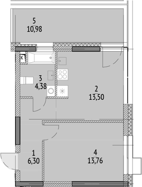 1-комн. N'ICE LOFT