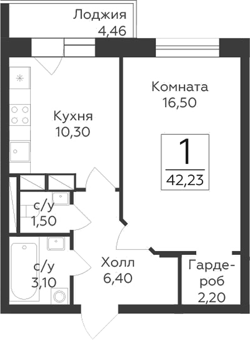 1-комн. Малаховский