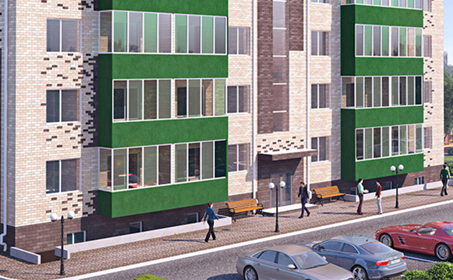 2-комн. квартира, 54.4 м² в ЖК Кубанская усадьба. ООО СЗ Кубанская усадьба — фото 3