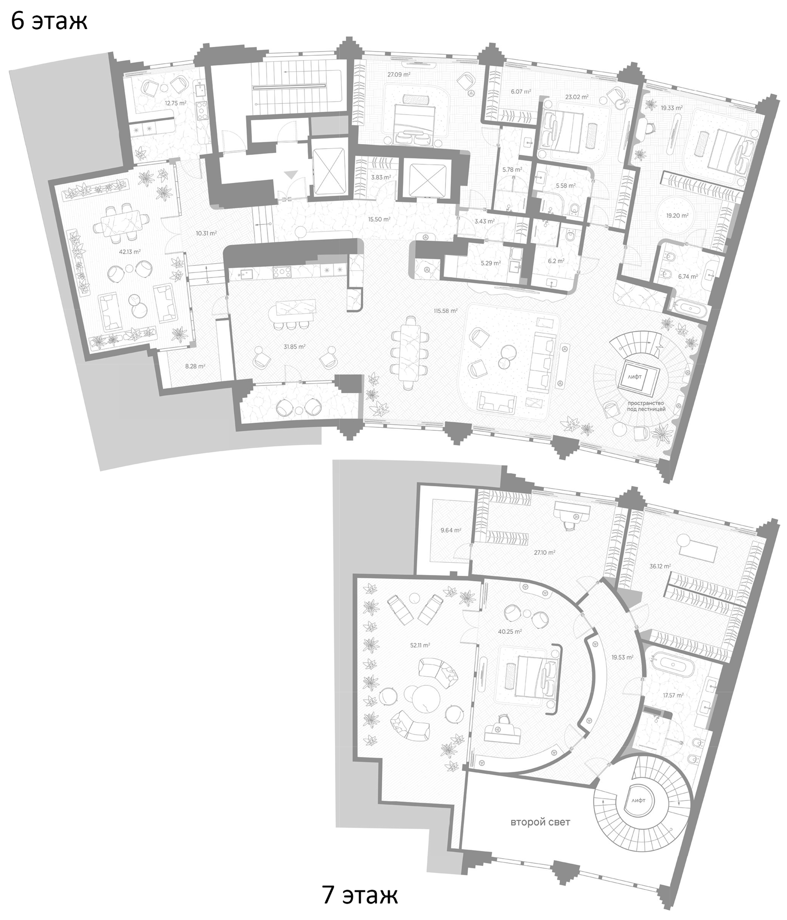 4+ комнаты, 476.43 м², 6/7 этаж, ЖК «Николь»
