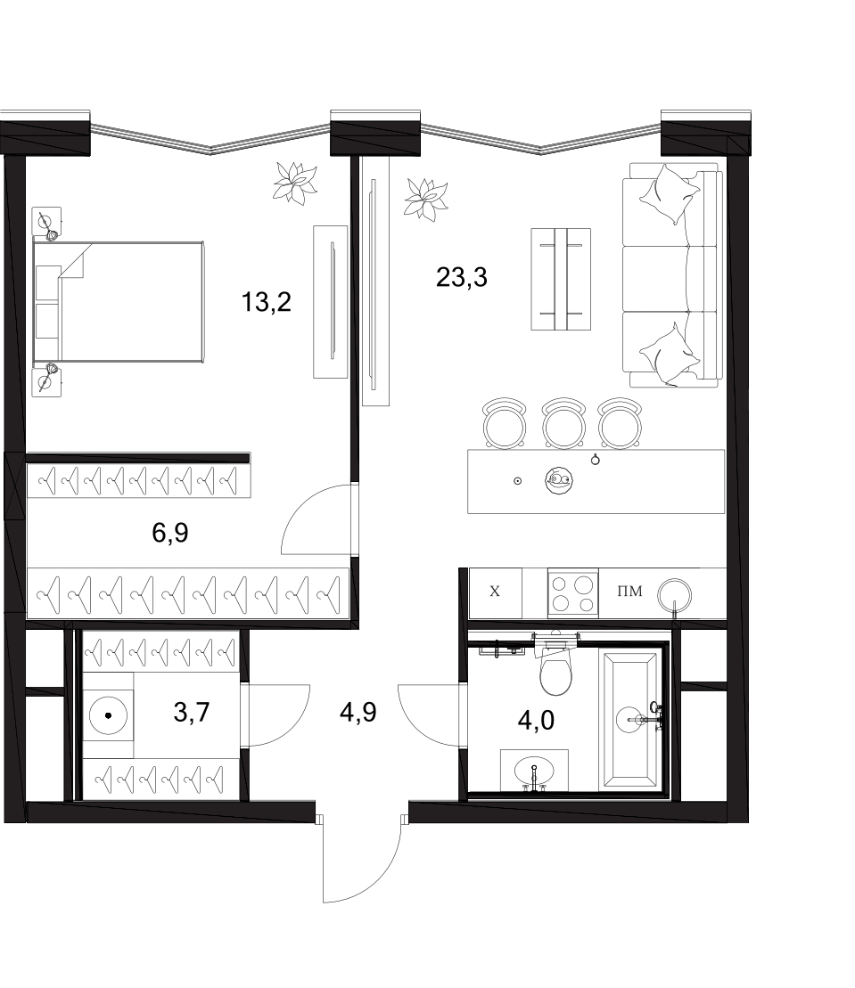 2-комн. A. Residence