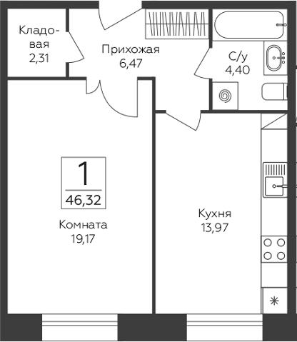 1-комн. Пахра Сити